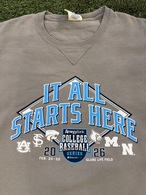 Amegy Bank College Baseball Series Weekend 2 Crewneck